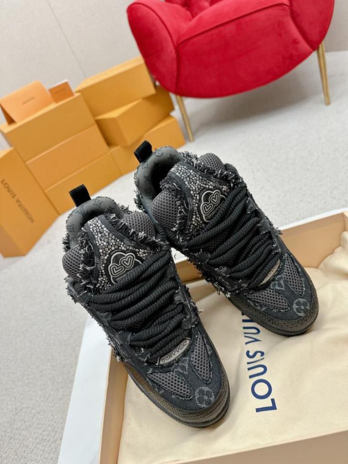 Louis Vuitton Skate Trainer Black Swarovski Monogran