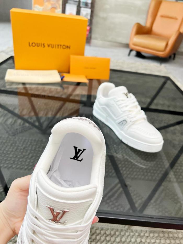 Louis Vuitton LV Trainer White Calf Leather