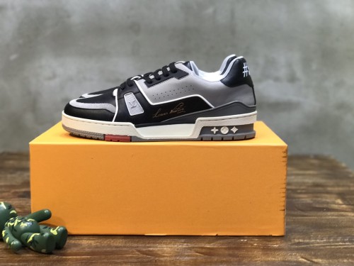 Louis Vuitton LV Trainer Sneaker Low Black Grey