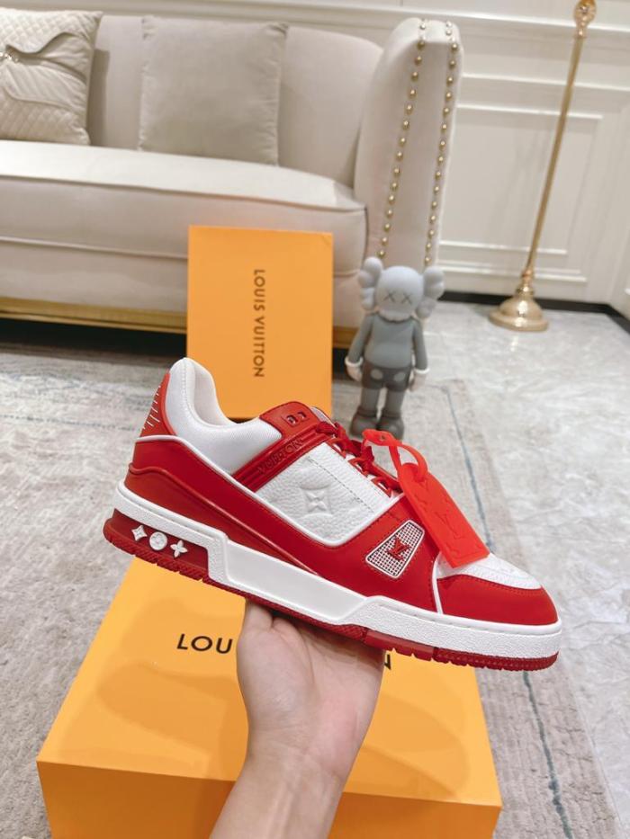 Louis Vuitton Trainer Red White