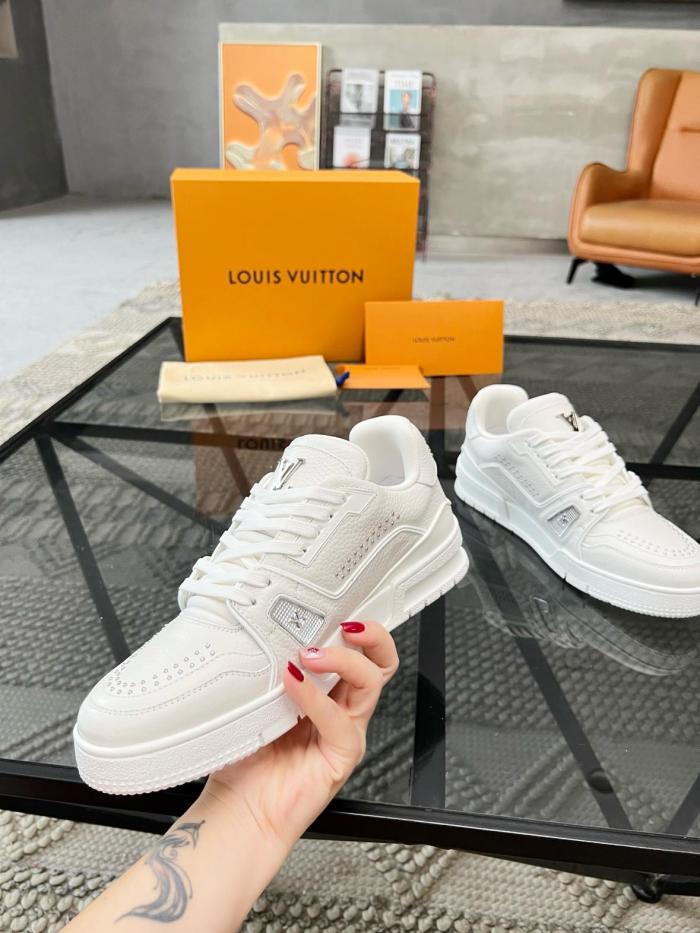 Louis Vuitton LV Trainer White Calf Leather