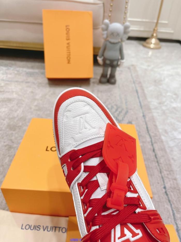 Louis Vuitton Trainer Red White