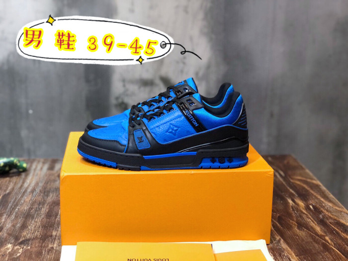 Louis Vuitton LV Trainer Black Blue