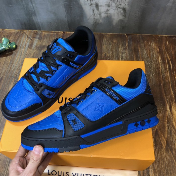 Louis Vuitton LV Trainer Black Blue