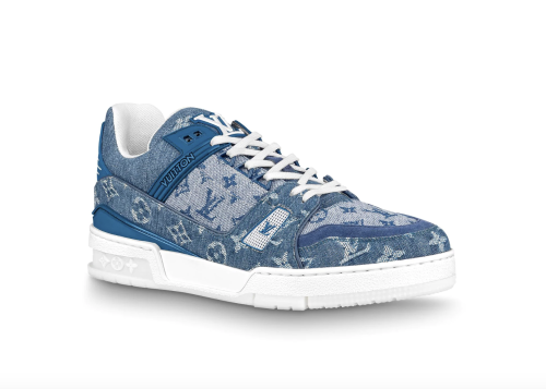 Louis Vuitton Trainer Sneaker Denim Monogram
