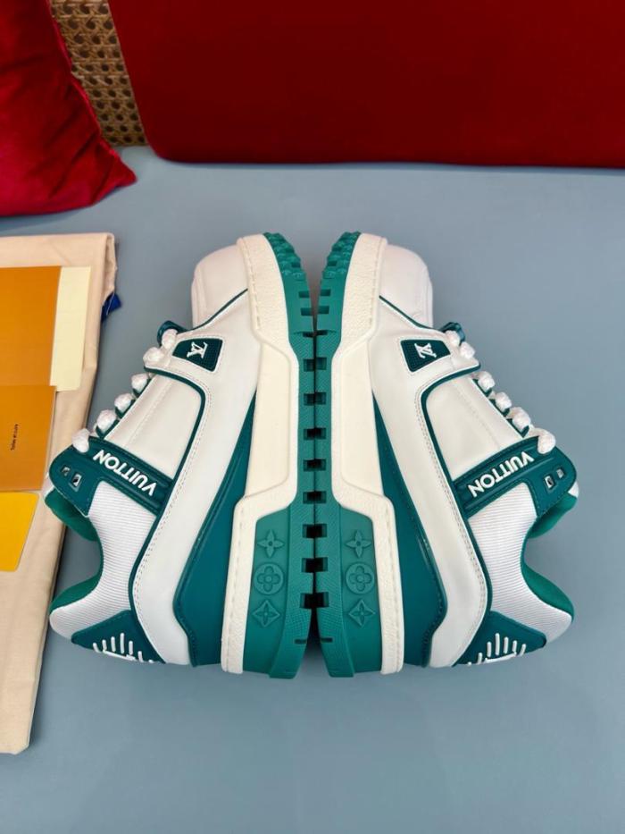 Louis Vuitton LV Trainer Maxi Sneaker White Green