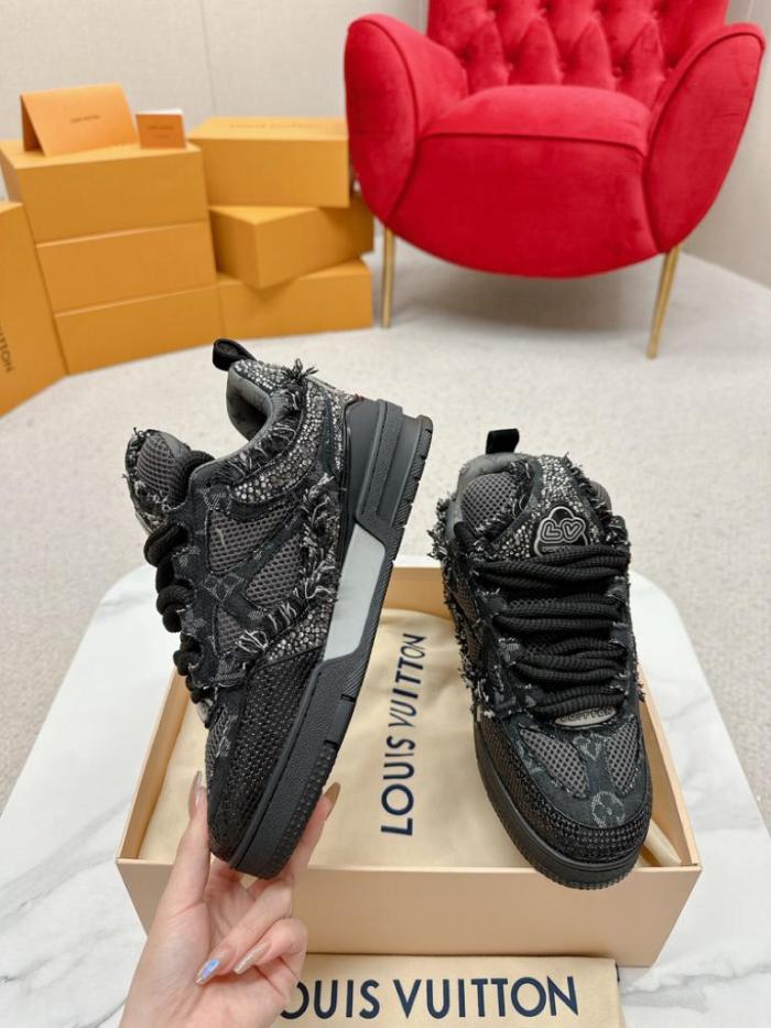 Louis Vuitton Skate Trainer Black Swarovski Monogran