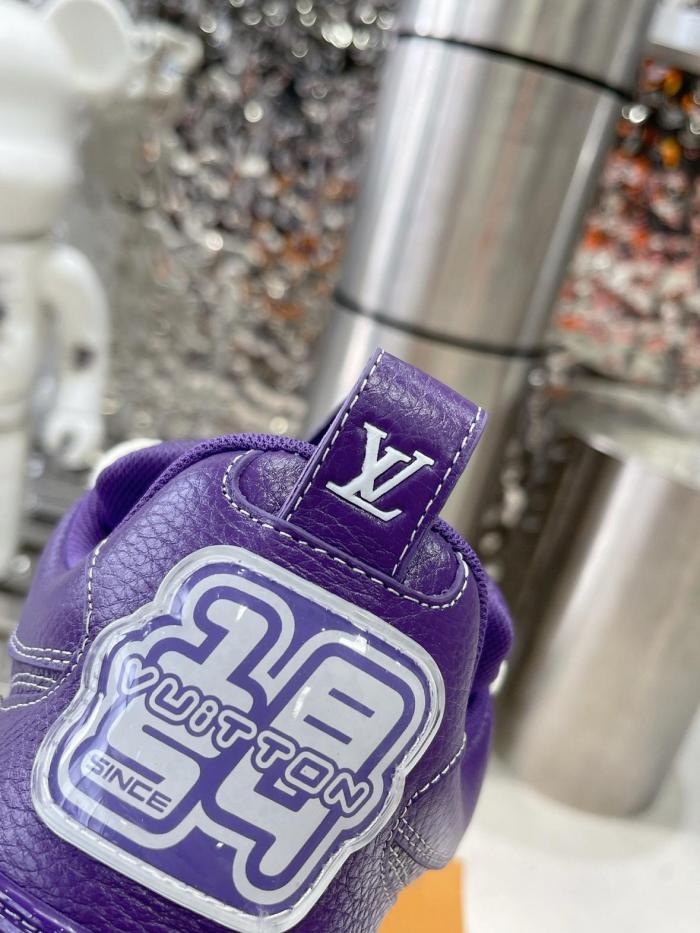 LOUIS VUITTON Skate Low Top Skateboard Shoes Men's Purple