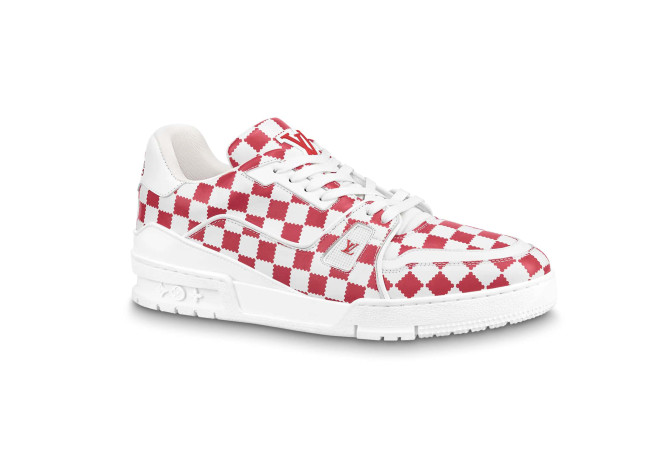 Louis Vuitton Trainer Red White Damier