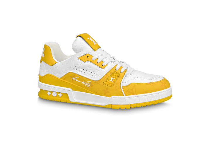 Louis Vuitton Trainer White Yellow Monogram