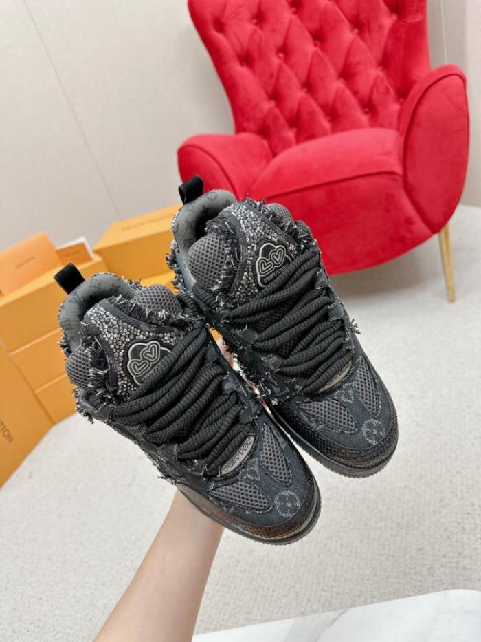Louis Vuitton Skate Trainer Black Swarovski Monogran