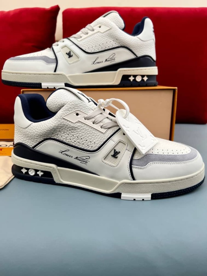 Louis Vuitton Trainer Marine White