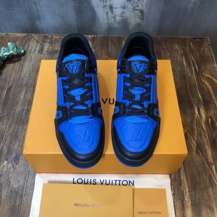 Louis Vuitton LV Trainer Black Blue