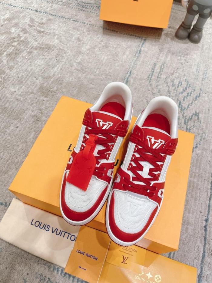 Louis Vuitton Trainer Red White