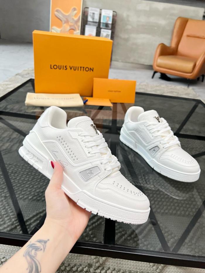 Louis Vuitton LV Trainer White Calf Leather