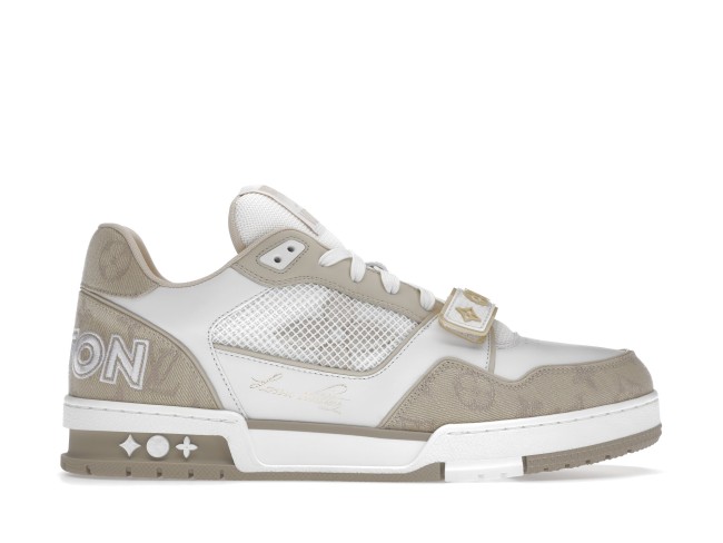 Louis Vuitton Trainer Beige White