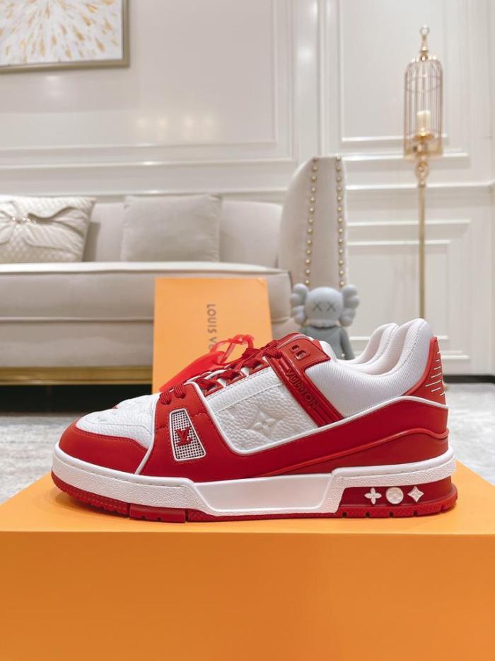 Louis Vuitton Trainer Red White