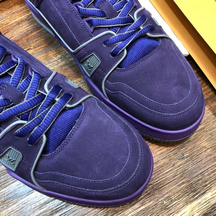 Louis Vuitton Trainer Metallic Purple