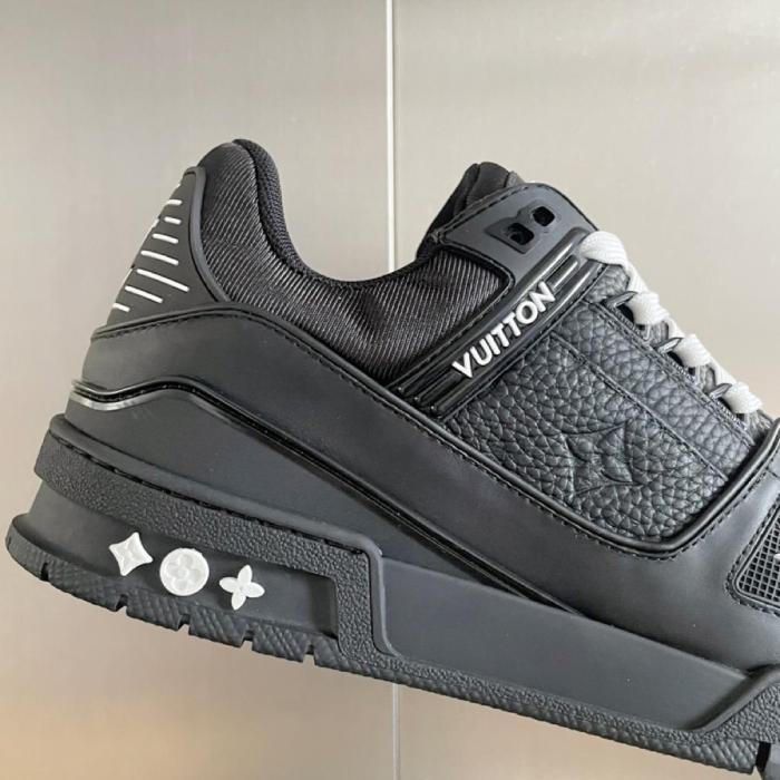 Louis Vuitton Trainer Black Embossed Monogram