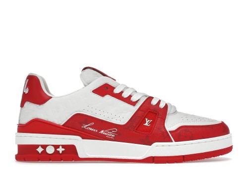 Louis Vuitton Trainer #54 Signature Red White