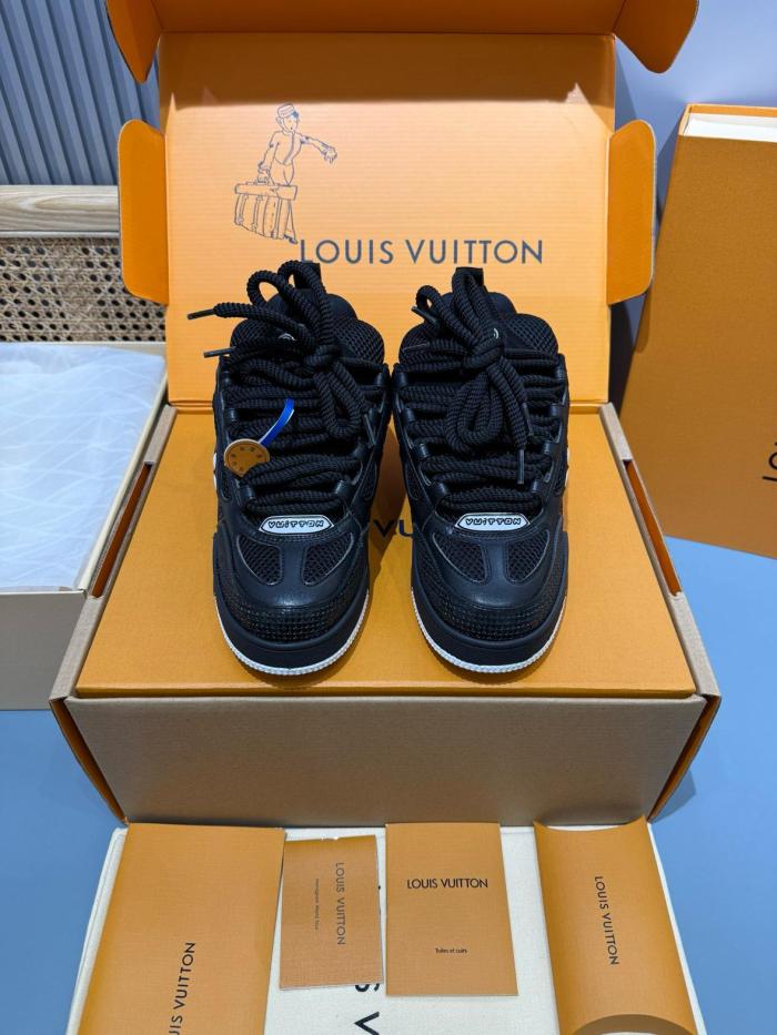 Louis Vuitton LV Skate Sneaker Black Black White