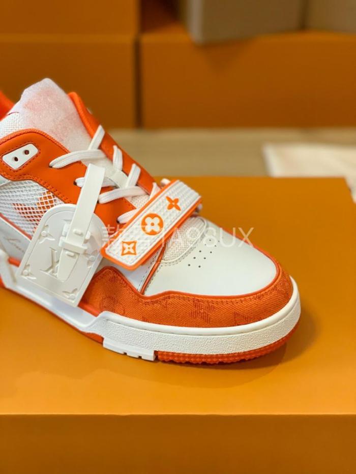 Louis Vuitton Trainer Monogram Denim Orange
