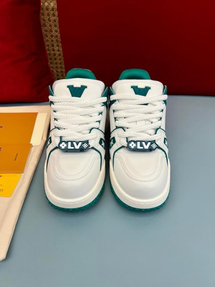 Louis Vuitton LV Trainer Maxi Sneaker White Green