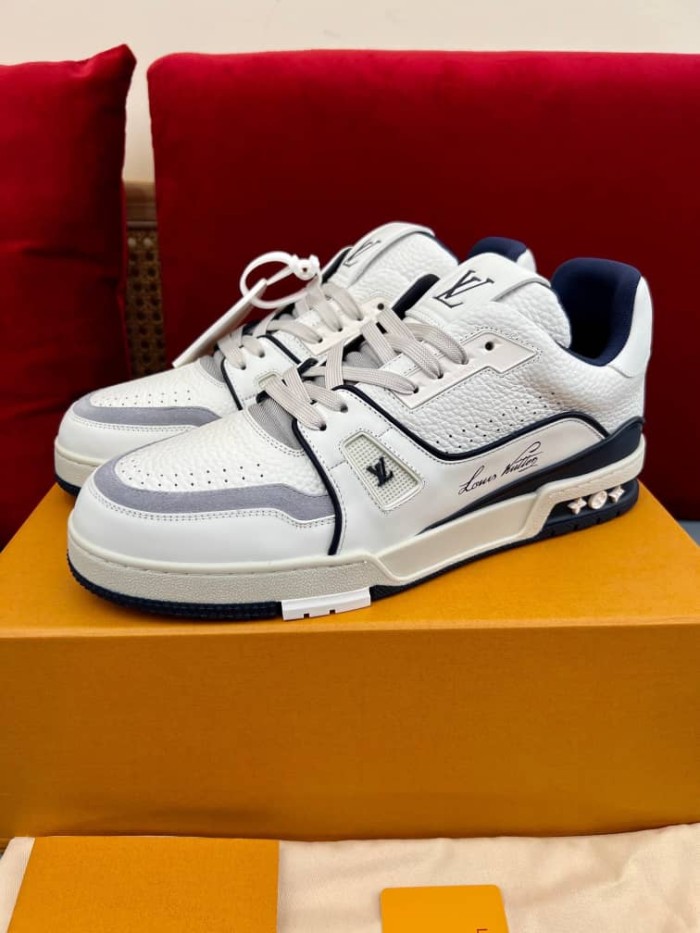 Louis Vuitton Trainer Marine White