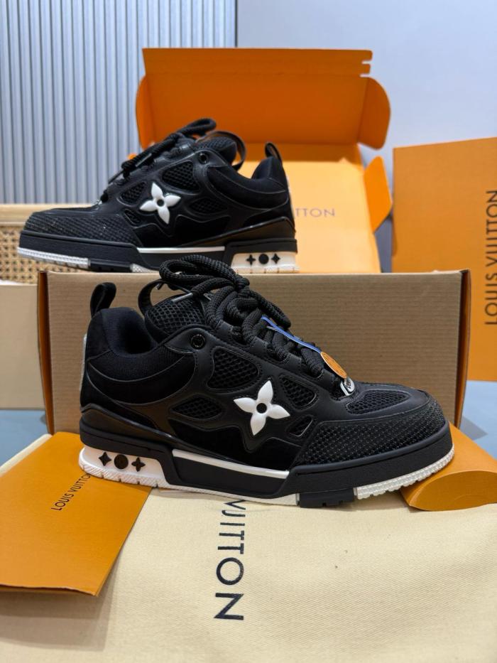 Louis Vuitton LV Skate Sneaker Black Black White