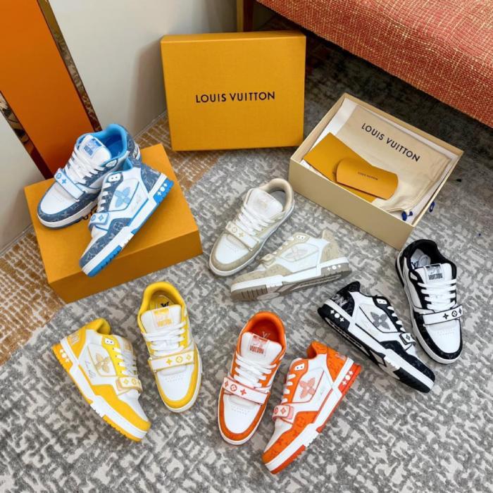 Louis Vuitton Trainer Monogram Denim Yellow