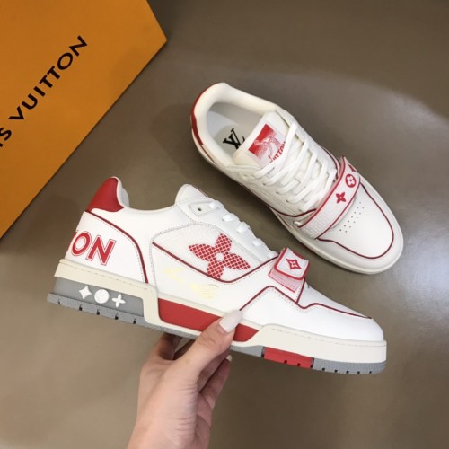 Louis Vuitton Trainer Red Mesh