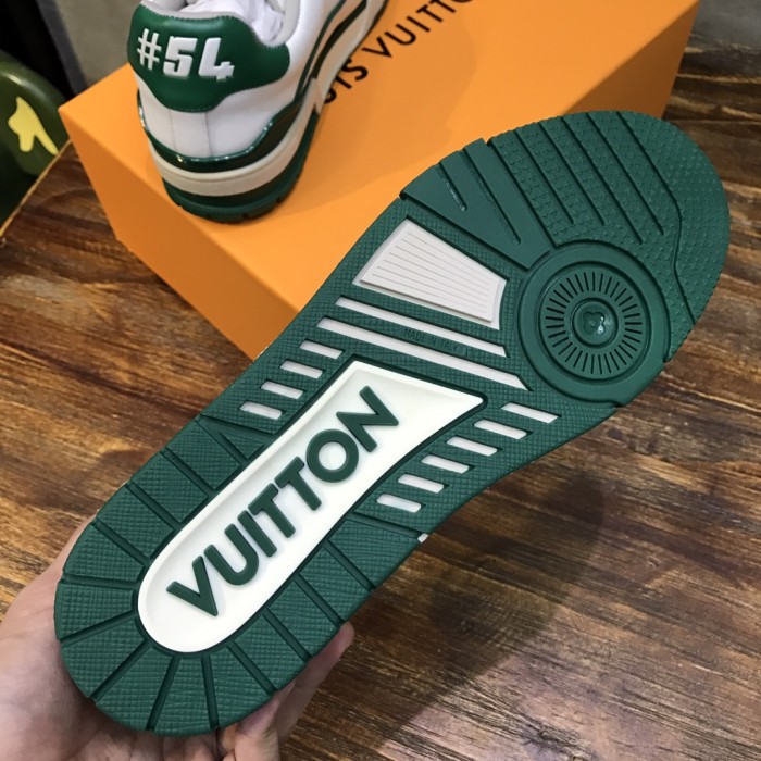 Louis Vuitton LV Trainer Sneaker Low White Green