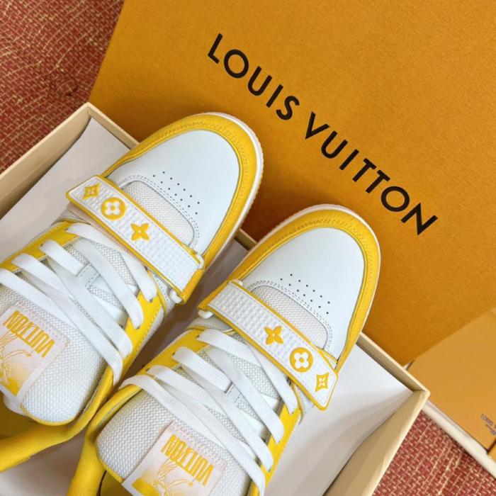 Louis Vuitton Trainer Monogram Denim Yellow