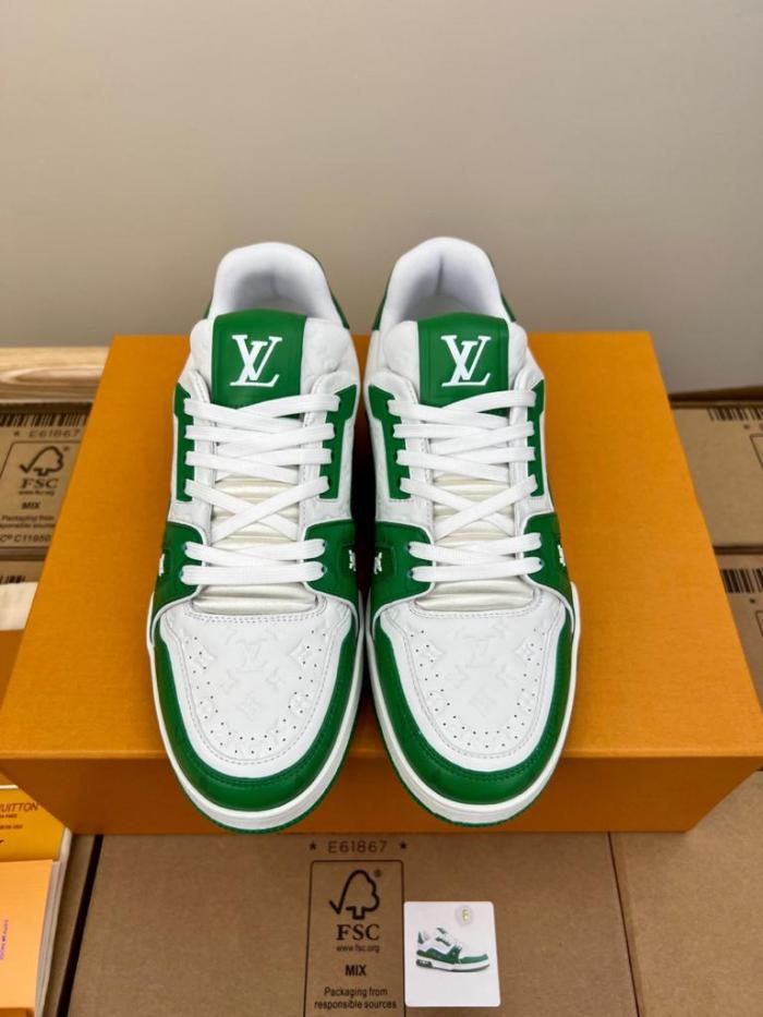 Louis Vuitton Trainer #54 Signature Green White