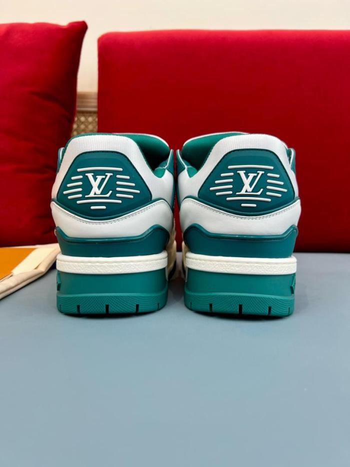 Louis Vuitton LV Trainer Maxi Sneaker White Green
