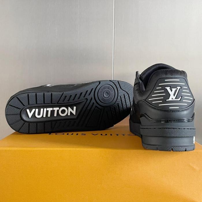 Louis Vuitton Trainer Black Embossed Monogram