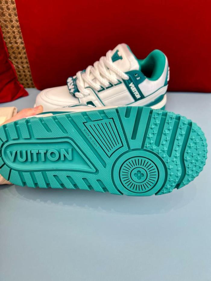 Louis Vuitton LV Trainer Maxi Sneaker White Green