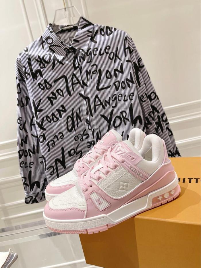 Louis Vuitton Trainer Pink White (Women's)