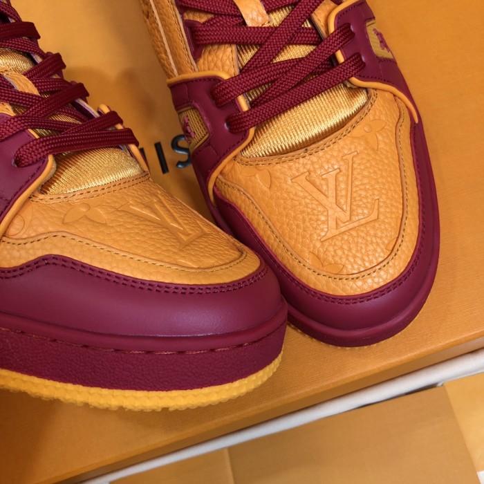 Louis Vuitton Trainer Red Orange
