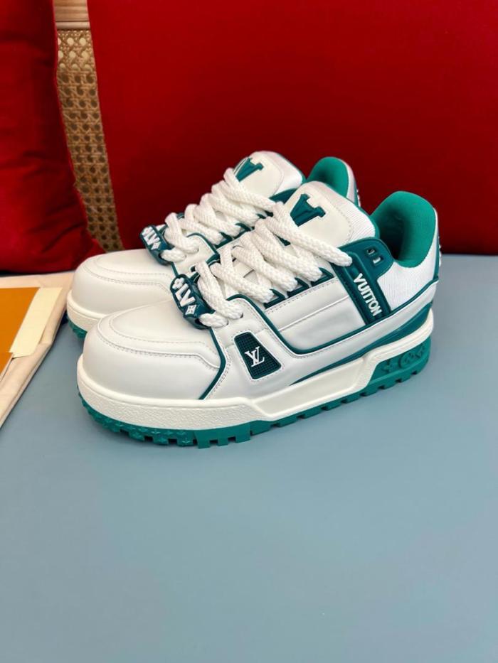 Louis Vuitton LV Trainer Maxi Sneaker White Green