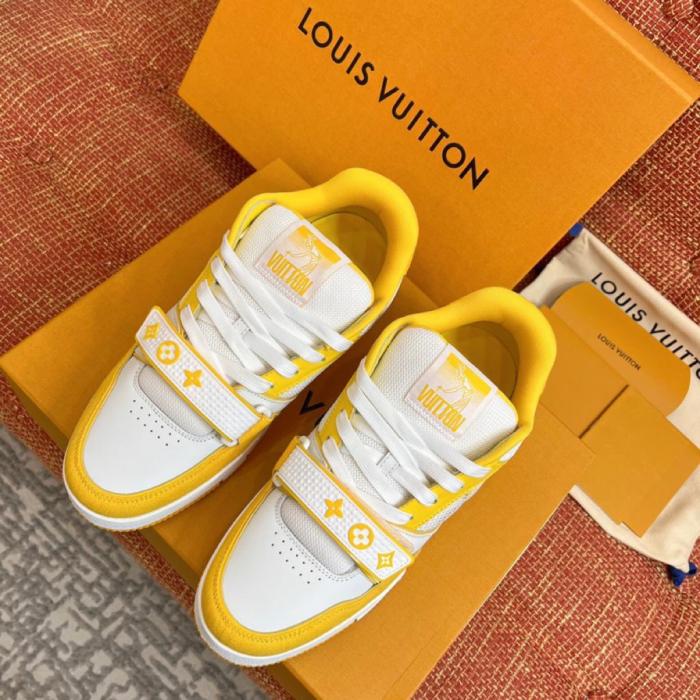 Louis Vuitton Trainer Monogram Denim Yellow
