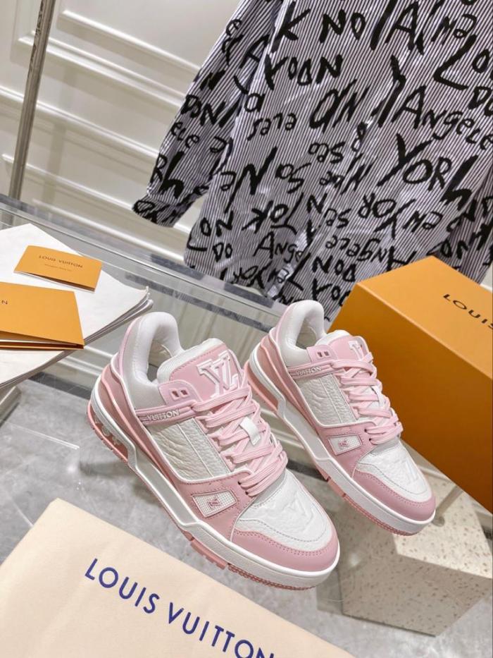 Louis Vuitton Trainer Pink White (Women's)