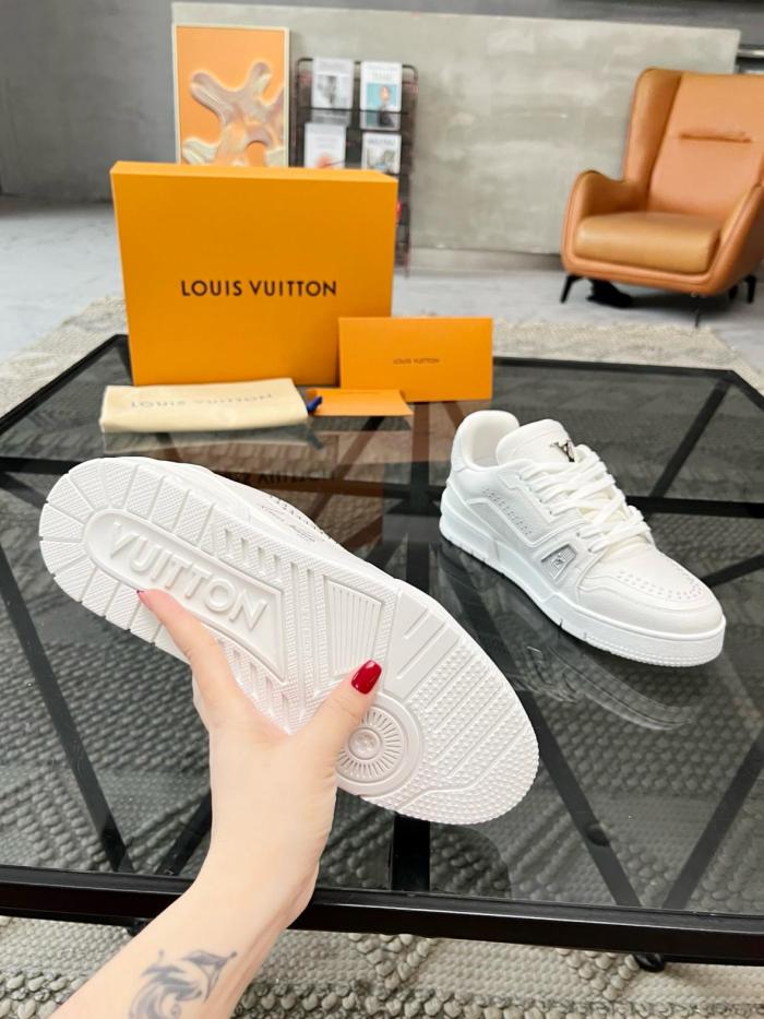 Louis Vuitton LV Trainer White Calf Leather