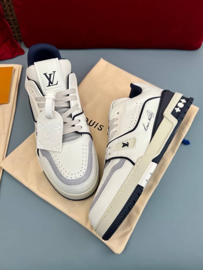 Louis Vuitton Trainer Marine White