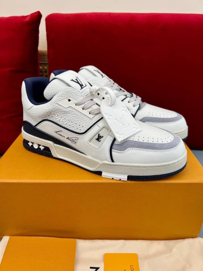 Louis Vuitton Trainer Marine White