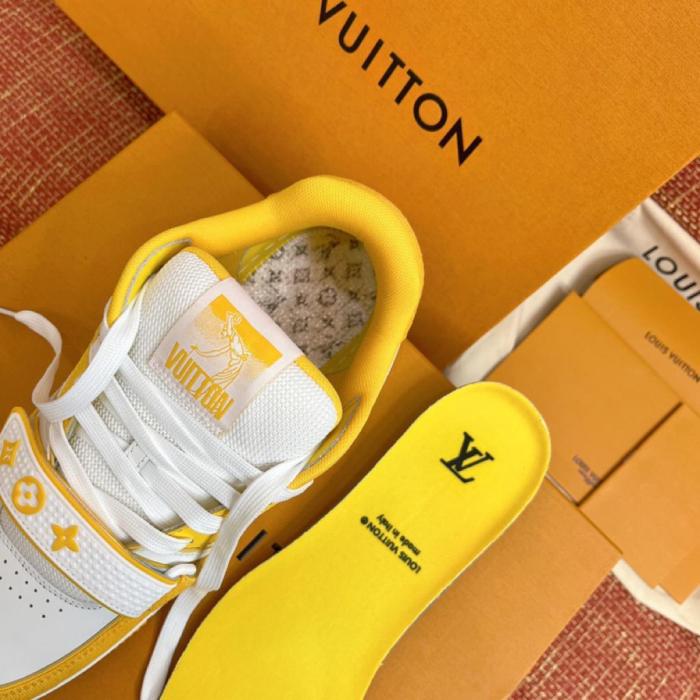 Louis Vuitton Trainer Monogram Denim Yellow