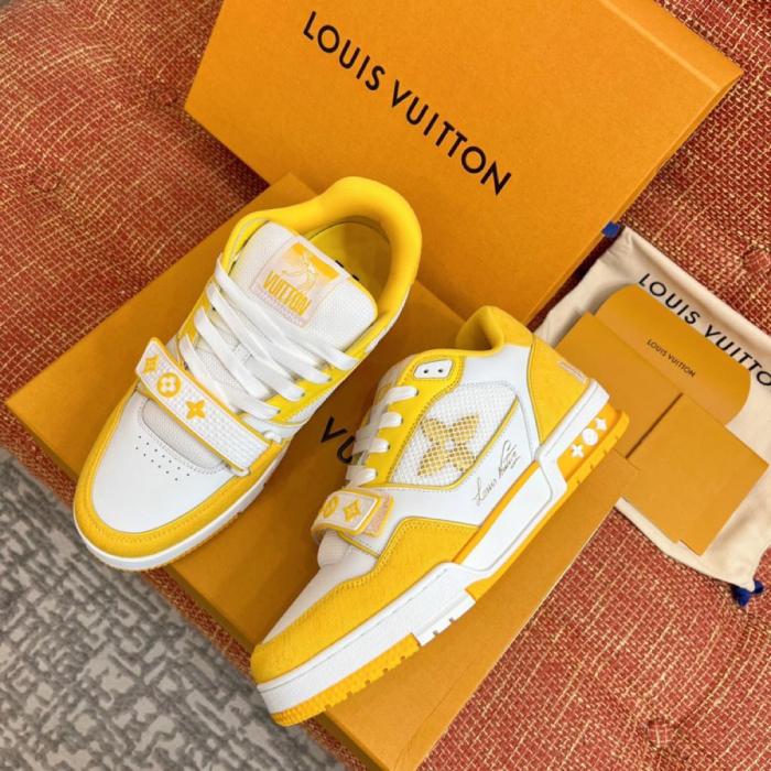 Louis Vuitton Trainer Monogram Denim Yellow