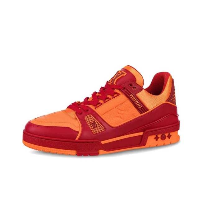 Louis Vuitton Trainer Red Orange