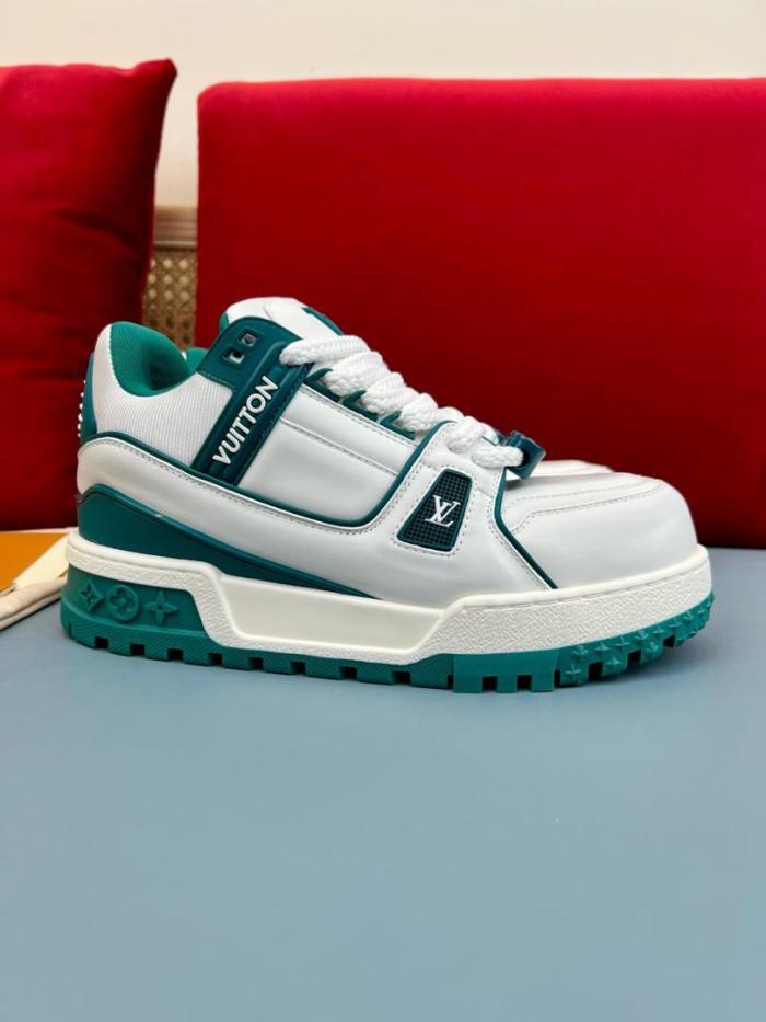 Louis Vuitton LV Trainer Maxi Sneaker White Green