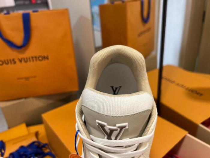 Louis Vuitton LV Trainer Monogram Flower Beige